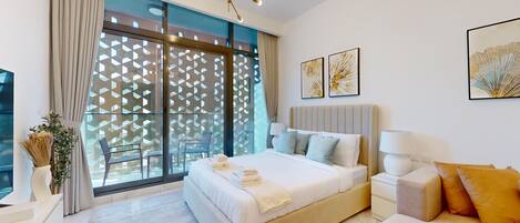 1 bedroom, bed sheets