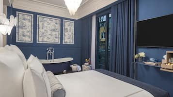 Chambre Double Deluxe, baignoire | Vue de la chambre