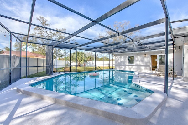 5-Star Review from Luci
"House was very clean, had plenty of towels, dishes, pots and pans, and utensils. Pool was warm and clean. Communication was responsive and polite. Overall, it was a beautiful place with plenty of room for everyone."