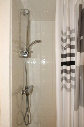 Shower, hair dryer
