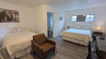 Single Room, 2 Queen Beds, Non Smoking | Desk, free rollaway beds, free WiFi, bed sheets