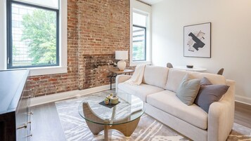 Apartment, 1 Bedroom | Living area | TV