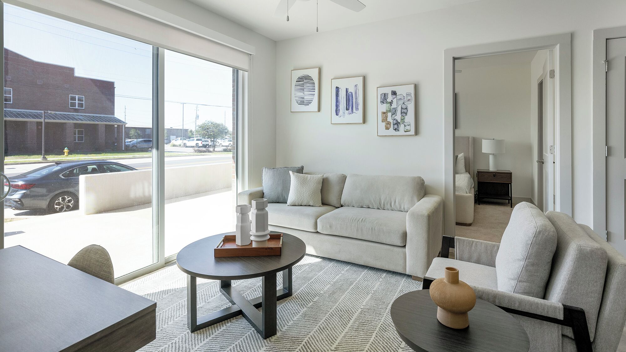 Appartement, 2 chambres | Aire de séjour | Téléviseur