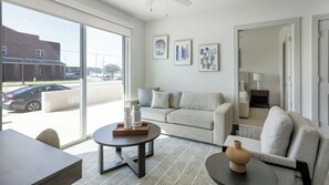 Apartment, 2 Bedrooms | Living area | TV - Landing Apartments Huntsville (Huntsville)