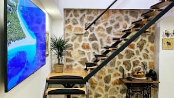 Villa (Three Bedroom Villa with Private Pool) | Living room | 32-inch flat-screen TV with digital channels