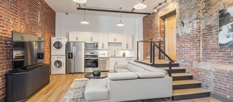 White Lily Luxe Loft nestled within the heart of Knoxville's Old City.