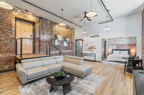 White Lily Luxe Loft nestled within the heart of Knoxville's Old City.