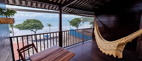 Triple Room, Balcony, Beach View | Terrace/patio