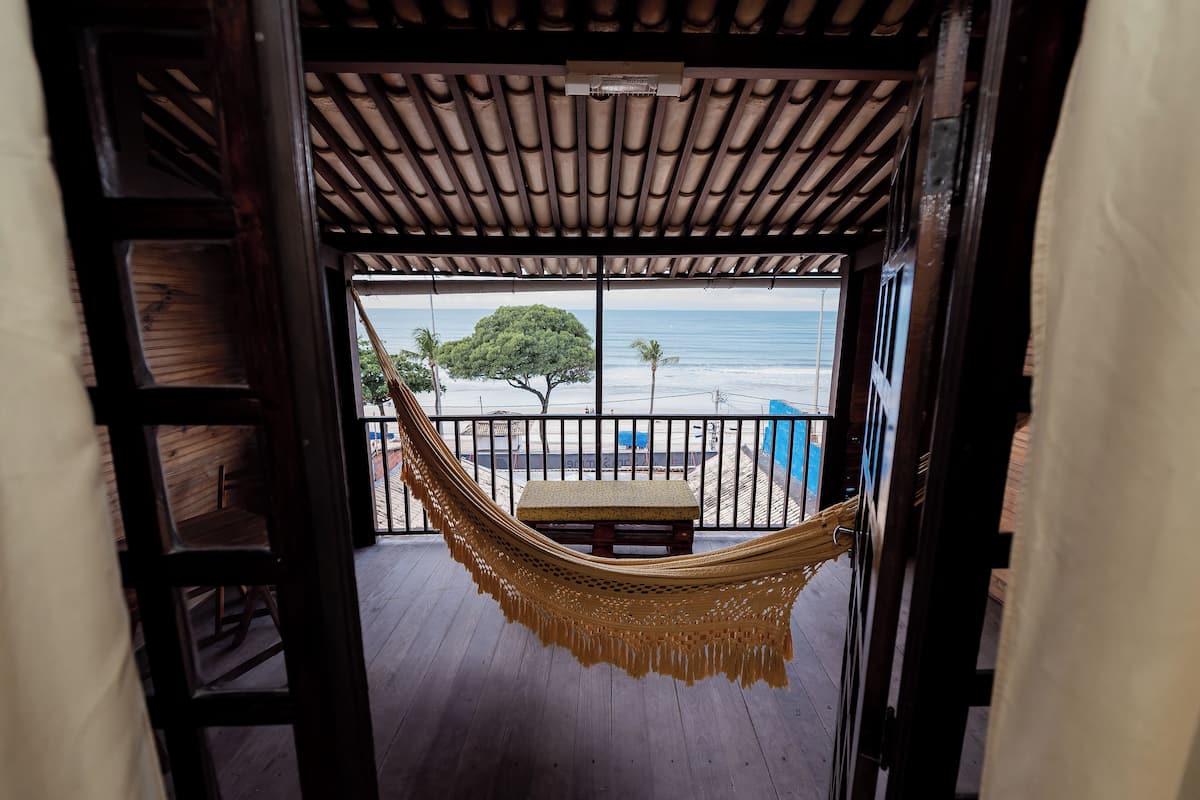 Double Room, Balcony, Beach View | Minibar, desk, laptop workspace, free WiFi
