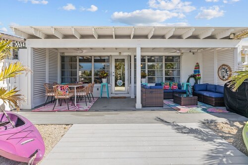 Canal-Front Home with Dock and Walk to Beach