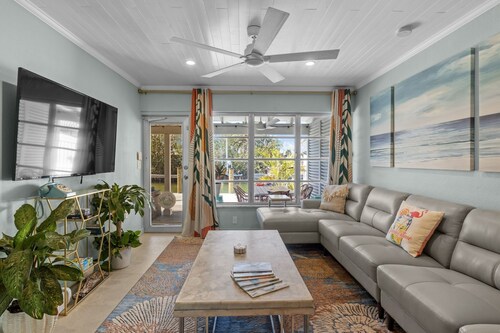 Canal-Front Home with Dock and Walk to Beach