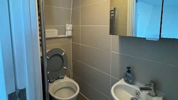 Apartment | Bathroom | Shower, hair dryer, towels