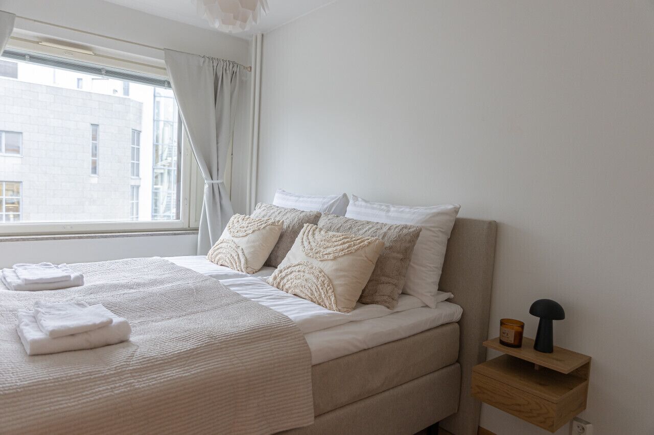 1 غرفة نوم ومكتب وواي فاي مجانًا وملاءات أسرّة