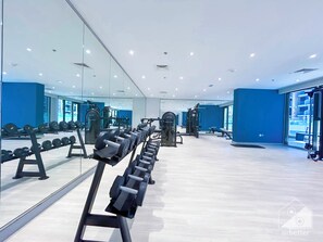 Fitness facility - Comfortable & Cozy Studio in Azizi Riviera (Dubai)