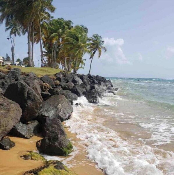 Liegestühle, Strandtücher