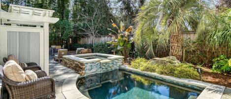 A heated pool