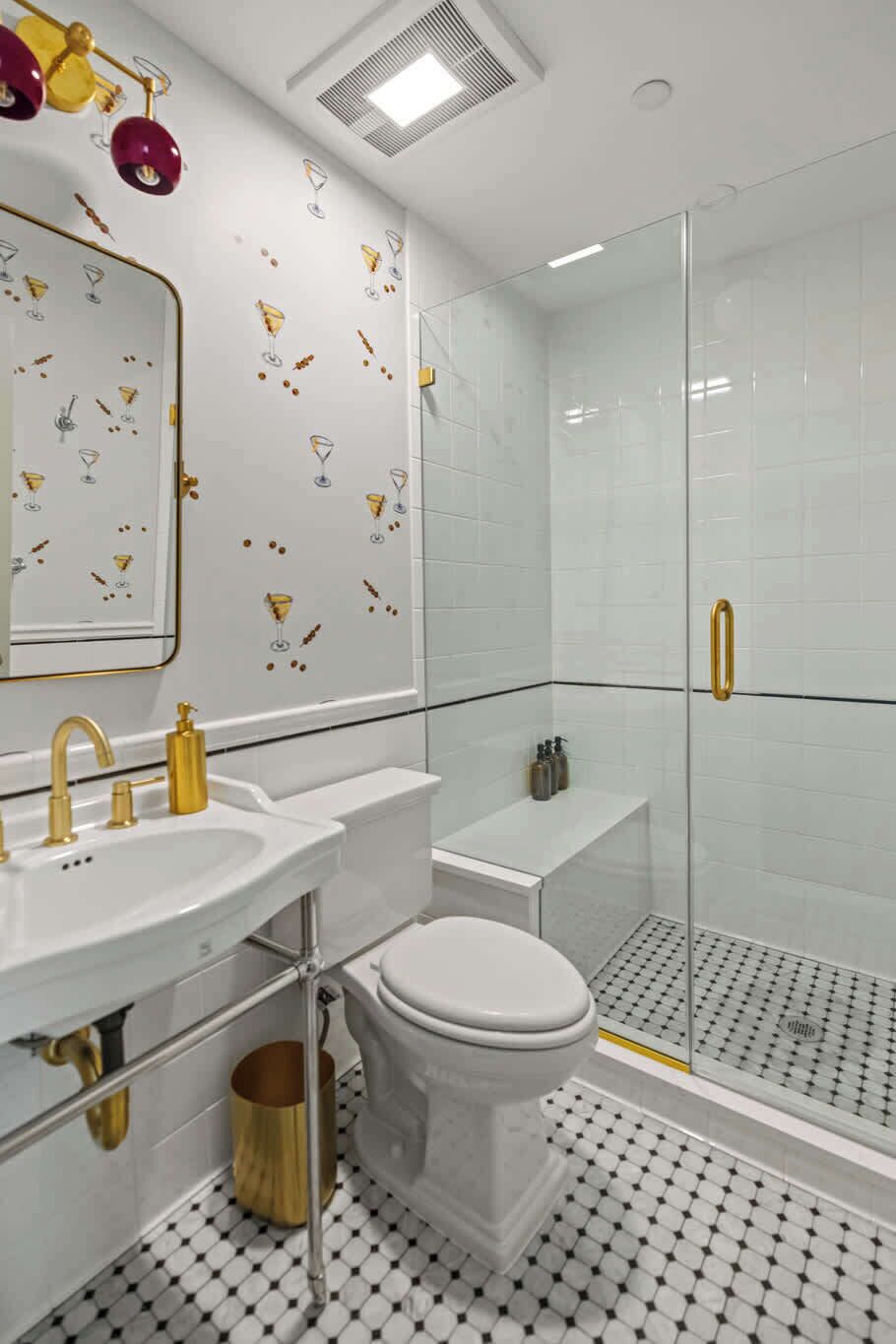 Shower, towels
