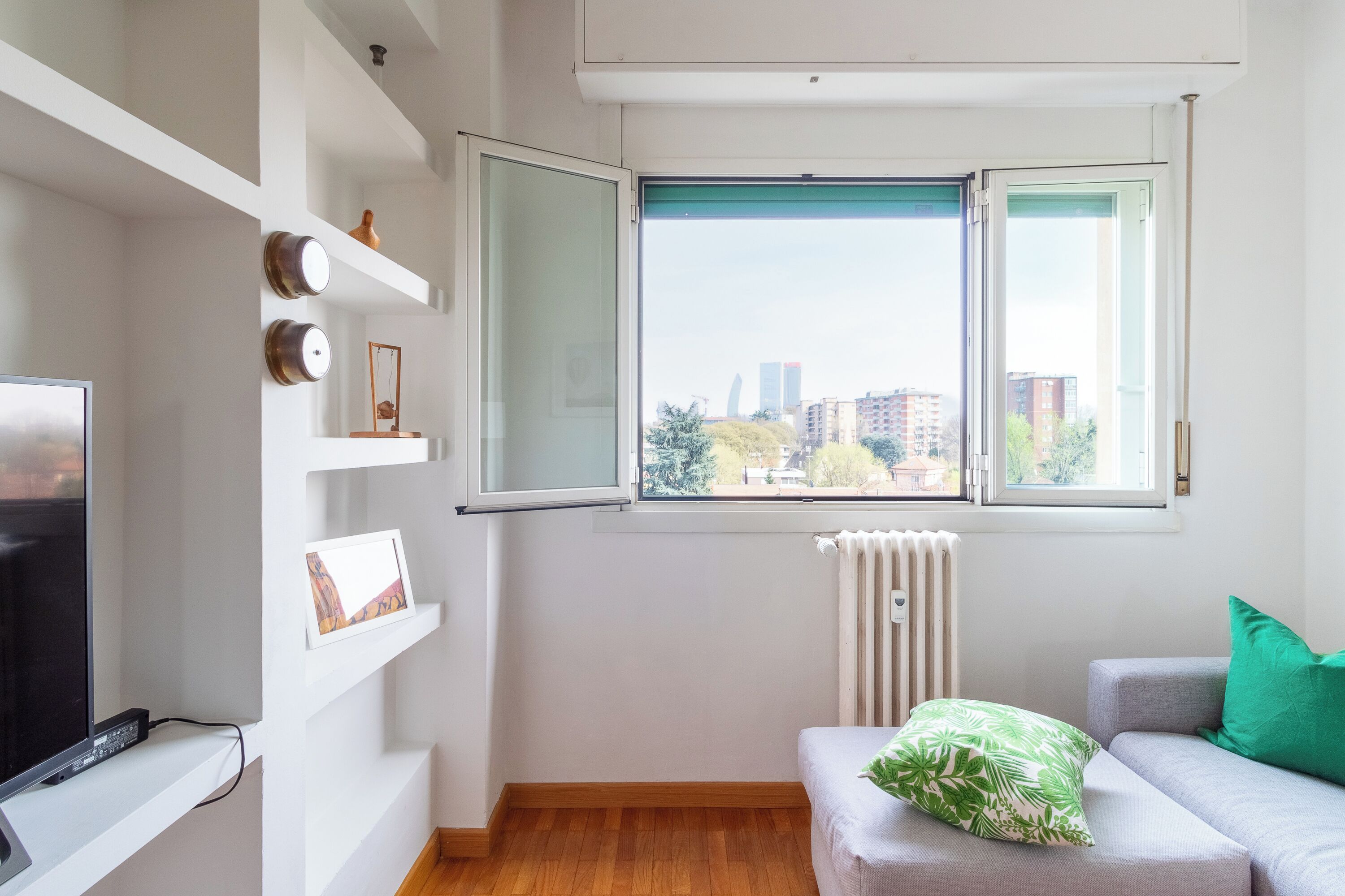 Blick von der Unterkunft