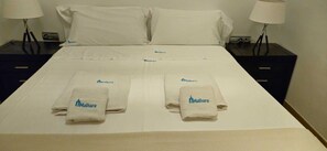 1 bedroom, desk, iron/ironing board, travel cot