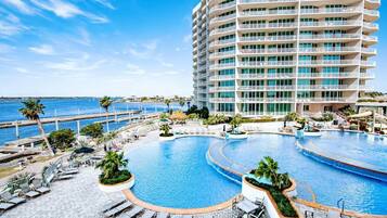 Indoor pool, outdoor pool