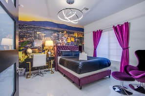 7 bedrooms, desk, iron/ironing board, travel crib