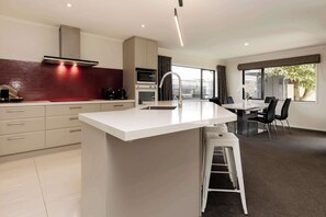 Microwave, oven, stovetop, dishwasher