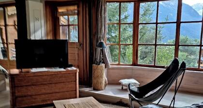Ground floor apartment 55 m2 + garden in chalet, resort-village center, quiet location