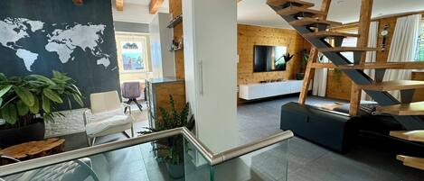 TV connectée, cheminée