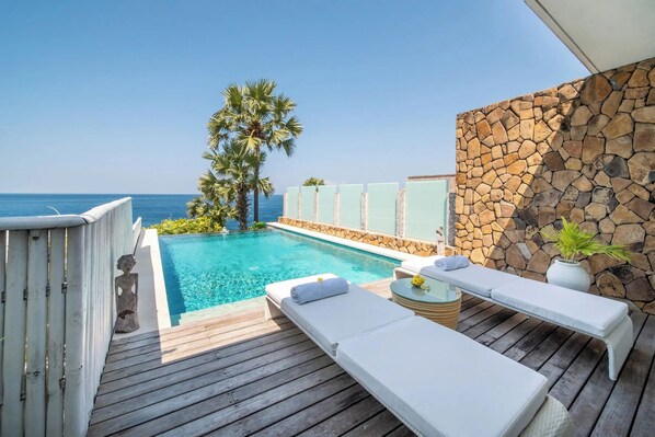 Outdoor pool, a heated pool - One Bedroom Ocean View Villa with Private Pool 2 (Seraya)