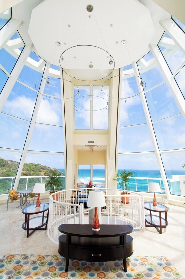 Blick von der Unterkunft