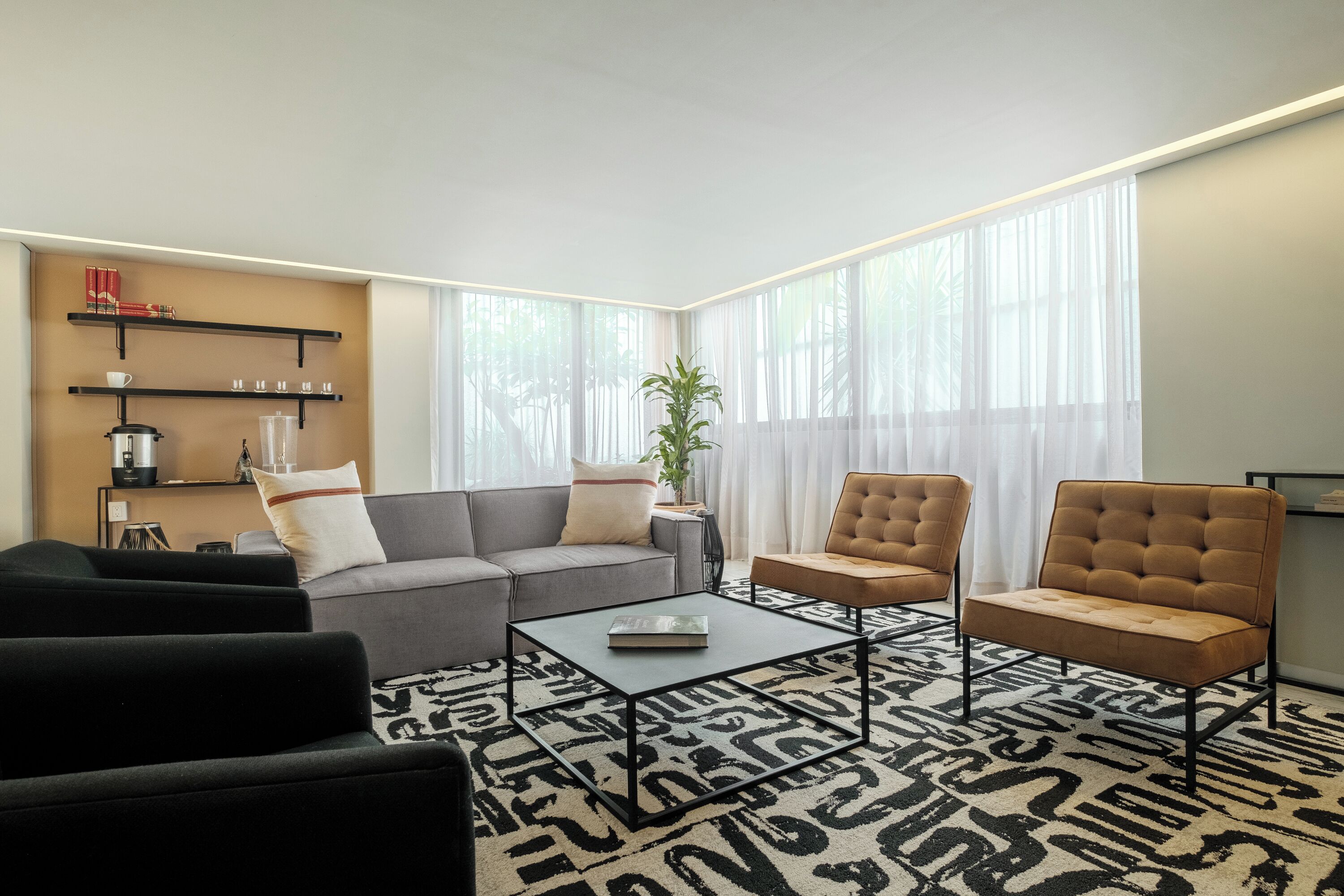 Sala de estar en el lobby