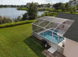 Piscina externa, piscina aquecida