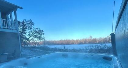 Waterfront Home with HOT TUB, Large Dock, Game Room, Movie Theater