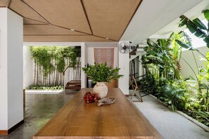 Luxury Villa, Partial Ocean View | Terrace/patio