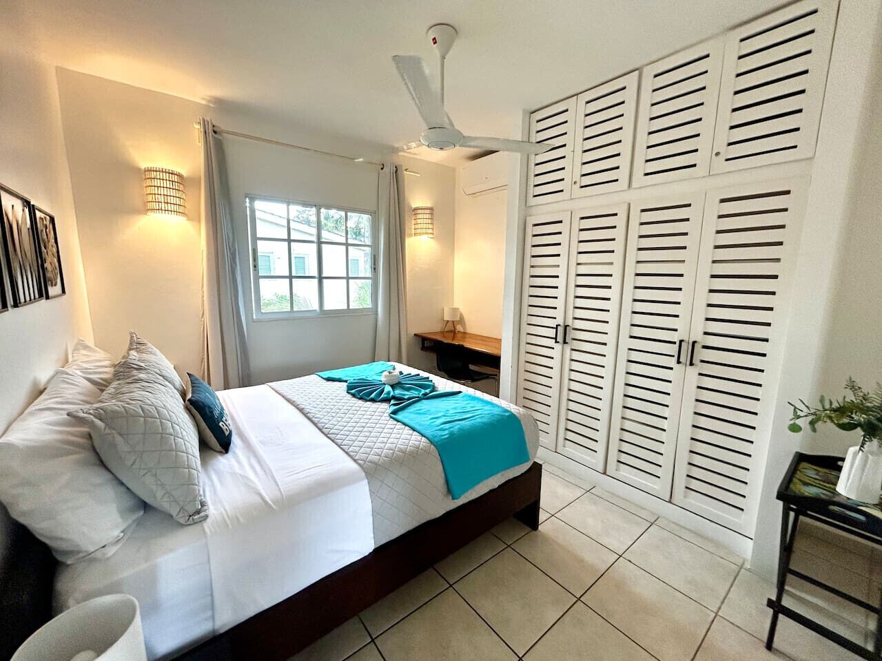 2 bedrooms, desk, free WiFi, bed sheets