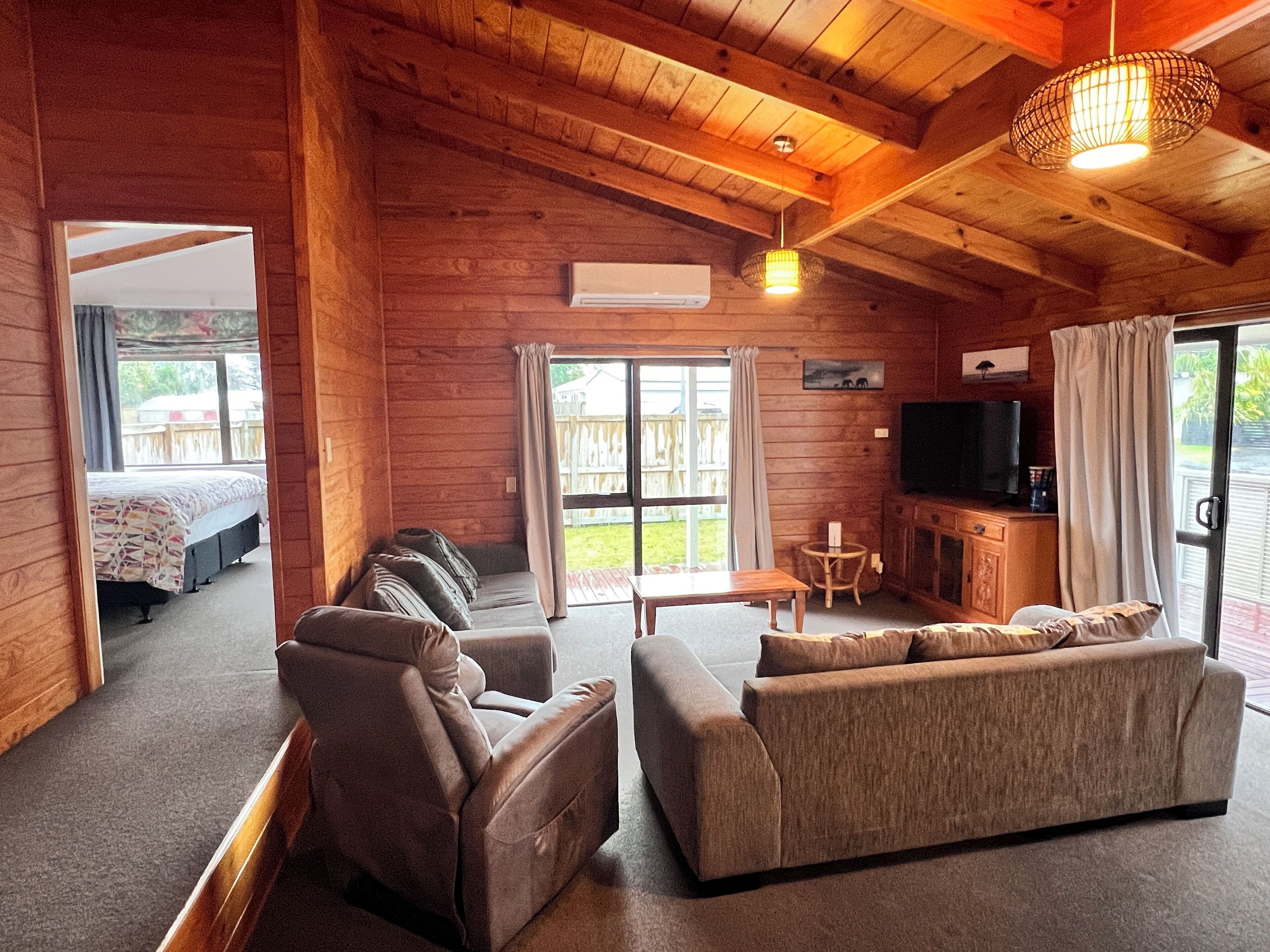 lounge and main bedroom 