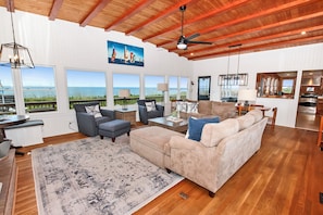 TV, fireplace, DVD player, ping pong
