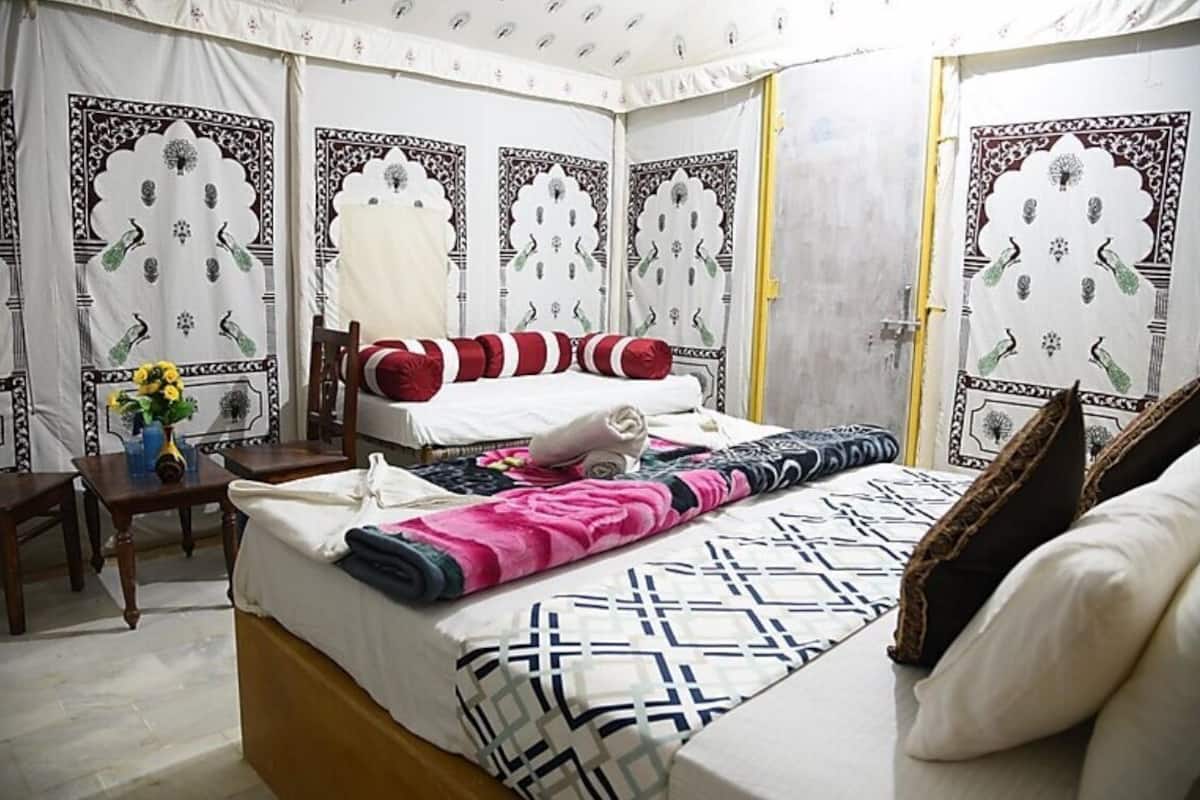 Tienda de campaña Deluxe | 1 habitación y ropa de cama de alta calidad