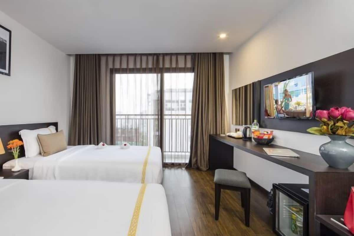 Premium bedding, down duvets, memory-foam beds, minibar