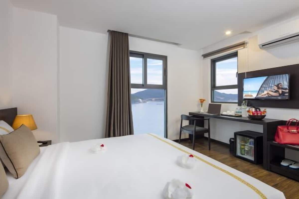 Premium bedding, down duvets, memory-foam beds, minibar