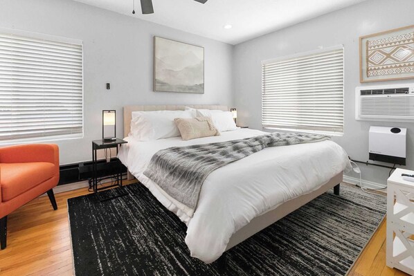 4 bedrooms, iron/ironing board, travel crib, WiFi