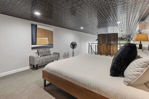 1 bedroom, desk, iron/ironing board, WiFi - Industrial-Chic Loft | King Bed & Natural Light! (Wheat Ridge)