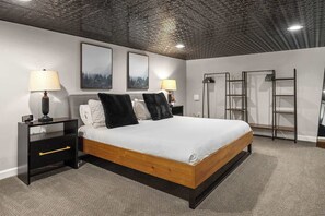 1 غرفة نوم ومكتب ومكواة/لوح كي وواي فاي