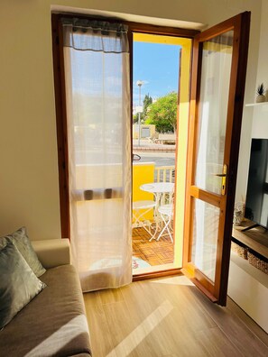 Blick von der Unterkunft