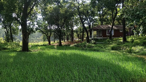 Room, 3 Bedrooms | Property grounds - Room-cottage In Farm House Dandeli (Joida)