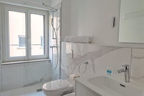 Shower, hair dryer, bidet