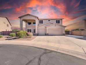 Exterior - Massive Golf Course Home with Pool, Spa, Game Room, Yoga Room! Stay a While (Maricopa)