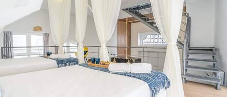 2 多间卧室、熨斗/熨衣板、WiFi、床单