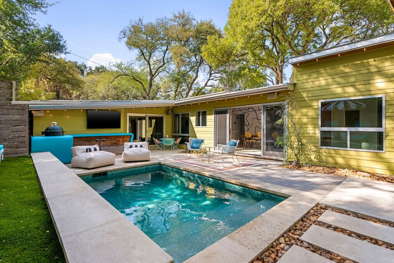 A heated pool