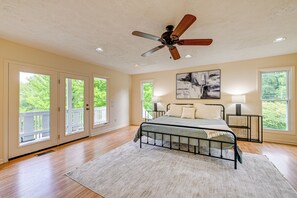 House (4 Bedrooms) | Interior - Porch, Yard & Creek Access: Spacious Sylva Home! (Sylva)